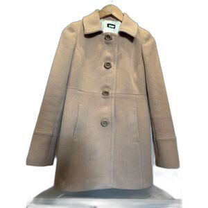 J Crew Tan Button Up Jacket size 0 - Wool blend